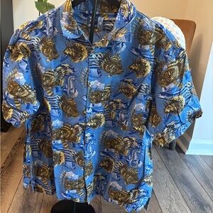 Vintage Y2K JNCO Fish Shirt Large